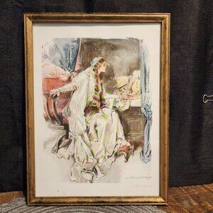 Antique Howard Chandler Christy Illustration from The Princess - 1911